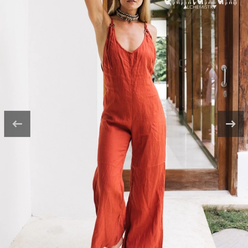 Chintamani Alchemistry Linen Jumpsuit